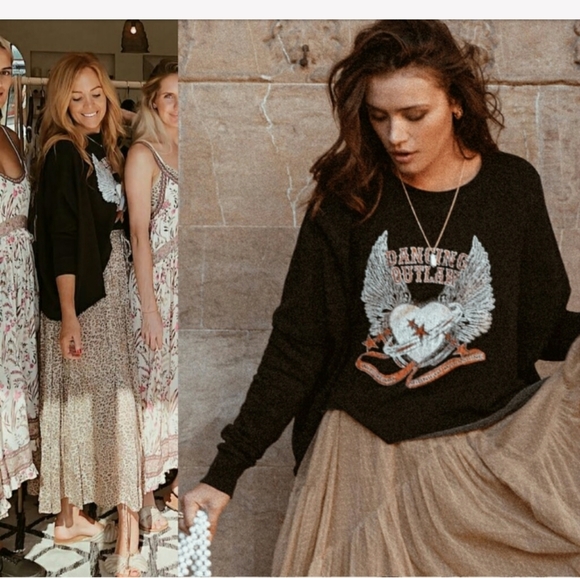 Dancing Outlaw Organic Sloppy Joe Sweater Spell Designs XS Cotton Tee - Picture 5 of 16